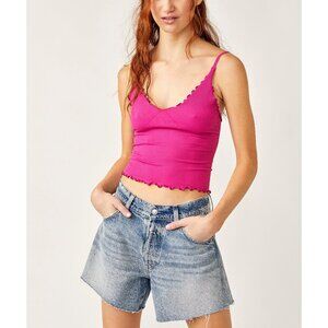 FREE PEOPLE Easy To Love Seamless Cami / Dragonfruit
